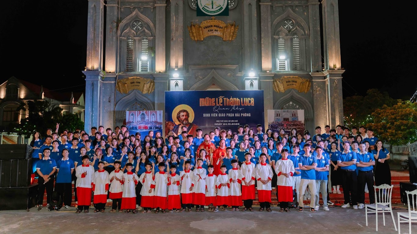 Sinh viên Công giáo Giáo phận Hải Phòng mừng lễ Thánh Luca quan thầy